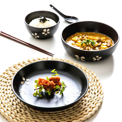 日式餐具套装一人食家用碗盘碗筷组合单人早餐碗一人用早餐盘 虎窝淘