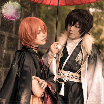现货moon高定文豪野犬贺正太宰治中原中也cosplay和服定制扇子 虎窝淘