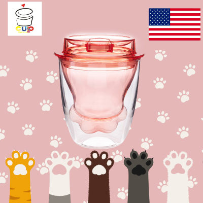 美国cupmystery猫爪杯可爱个性tritan材质小容量果汁杯网红水杯 虎窝淘