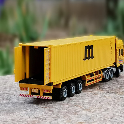 合金集装箱重型半挂大卡车货柜工程车模型运输车男孩儿童玩具汽车 虎窝淘