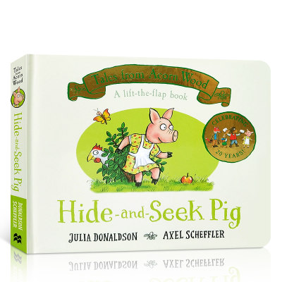 预订英文原版tales From Acorn Hide And Seek Pig捉迷藏的小猪儿童英语启蒙趣味纸板翻翻书亲子共读儿童书籍 虎窝淘