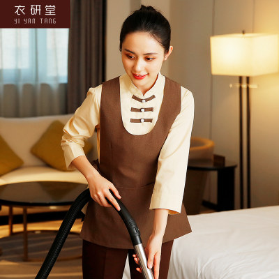 衣研堂保洁工作服长袖清洁工保洁员套装女酒店客房阿姨秋冬服装 虎窝淘
