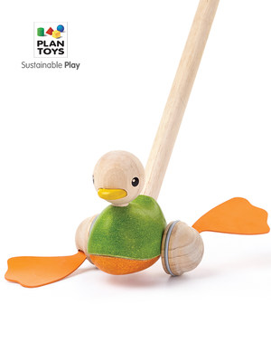 Plantoys婴儿宝宝手推车手推学步玩具儿童单杆推推乐木质