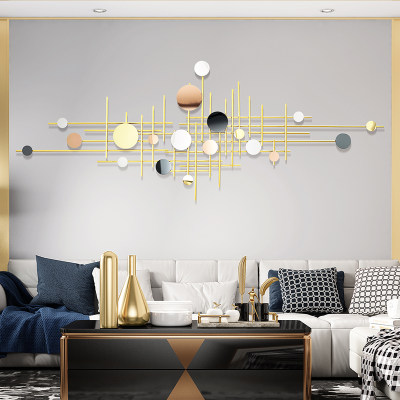 北欧铁艺轻奢家居客厅壁饰背景墙面创意卧室金属装饰壁挂艺术挂件 虎窝淘