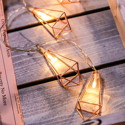 led彩灯闪灯串灯满天星直播背景ins星星灯少女心房间布置圣诞装饰_虎窝淘