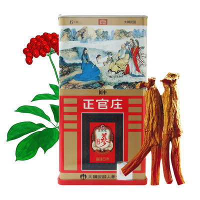 正官庄高丽参 良参40支37 5g 6年根人参红参原支参韩国进口