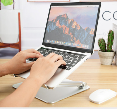 笔记本电脑支架托架子macbook悬空桌面折叠可升降增高pro手提散热 虎窝淘