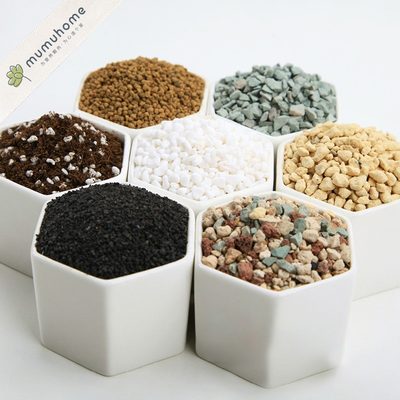 Mumuhome多肉植物营养土泥炭种植土彩色铺面石子颗粒土赤玉土多肉 虎窝淘