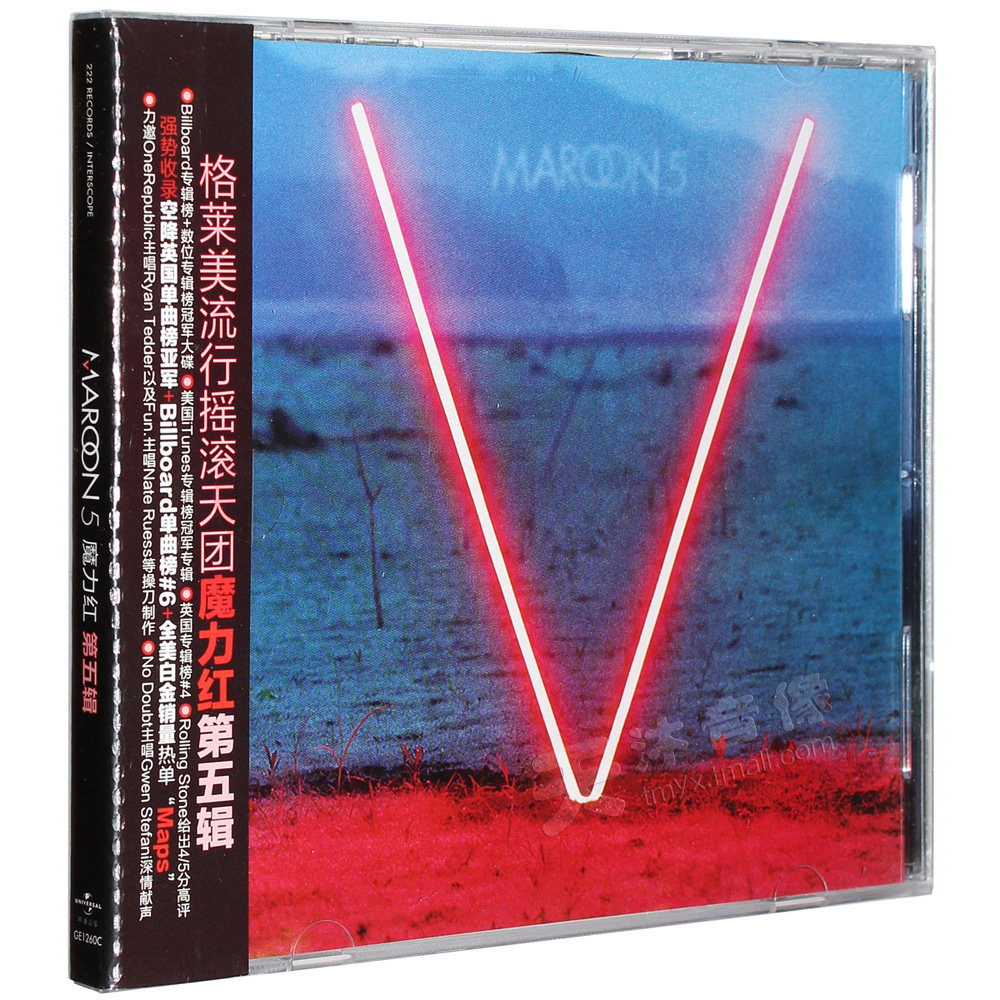 正版魔力红maroon 5 V 专辑cd 欧美流行摇滚音乐唱片 虎窝淘