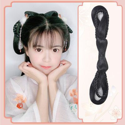 古装发箍式懒人一体软发包明制宋制手残党发夹款古风汉服假发造型 虎窝淘