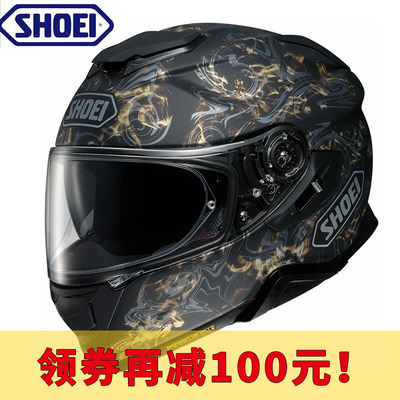 日本进口shoei摩托车头盔男冬季防雾轻量化全盔双镜片女机车头盔 虎窝淘
