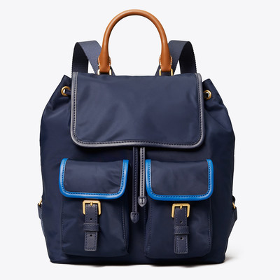 Perry锦纶尼龙双肩女背包19新款tb双肩包 虎窝淘