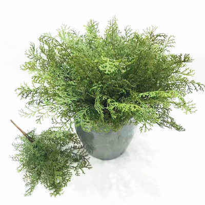 仿真绿植柏树叶婚庆圣诞花瓶插花装饰摆放植物背景墙塑料叶子新款 虎窝淘