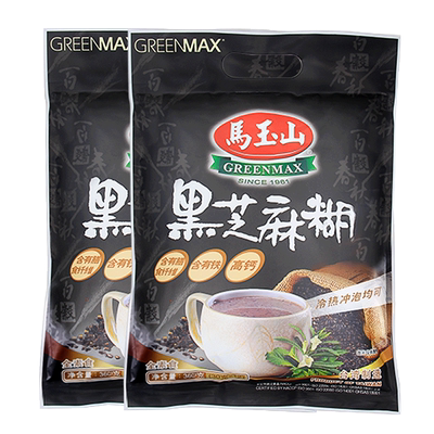马玉山黑芝麻糊台湾进口代餐粉五谷杂粮冲饮成人早餐360g 2袋装 虎窝淘