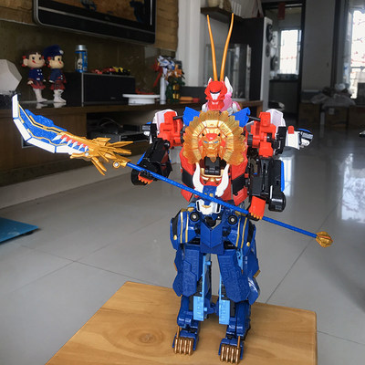 正版包邮天地神兽金刚2天神地兽玩具合集之五六合体无限含武器 虎窝淘