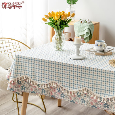 桌布布艺日式复古长方形家用餐桌布北欧轻奢网红ins茶几台布盖布 虎窝淘