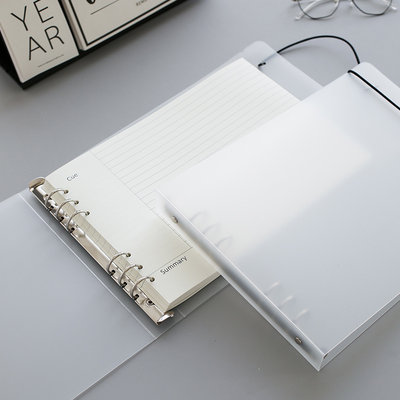 亚利联合原创设计b5 简约小清新a4横式6孔5mm方格活页本金属夹网格本笔记本记事本大本子5r康奈尔 虎窝淘