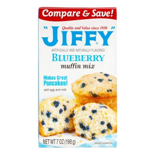 Jiffy Blueberry Muffin Mix, 7 OZ (Pack of 12) J