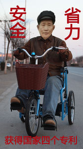 助尔健老年代步车老人车老年代步三轮自行车脚踏式康复锻炼轮椅车