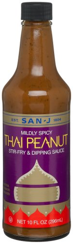 San-J Thai Peanut Sauce, 10-Ounce Bottles (Pack of