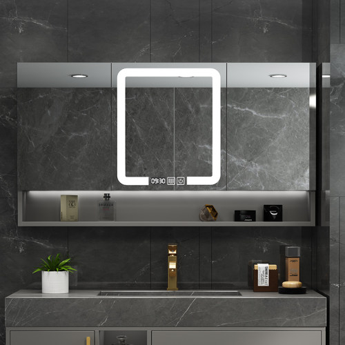 智能镜柜挂墙式浴室镜子防爆带置物架洗手间洗漱台收纳化妆镜单独