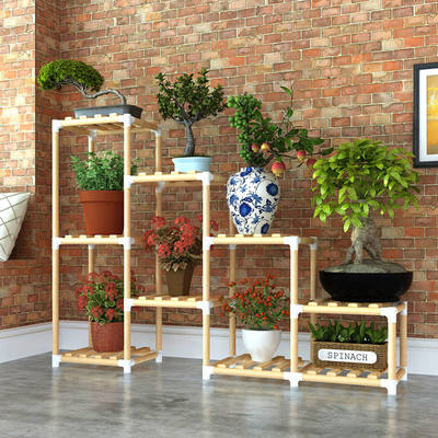 花架子多层阶梯式花架客厅实木家用室内落地式阳台花盆架 虎窝淘