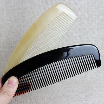 郭南家按摩牛角梳白角梳天然梳美人木梳子防静电角梳美人 虎窝淘