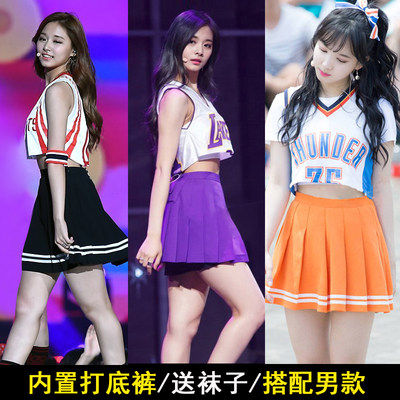 Twice同款啦啦队演出服装团队班服足球宝贝啦啦操运动会表演服夏 虎窝淘