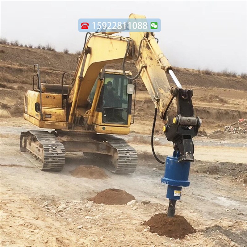 挖机钻挖改钻机厂家谷子地质引孔机