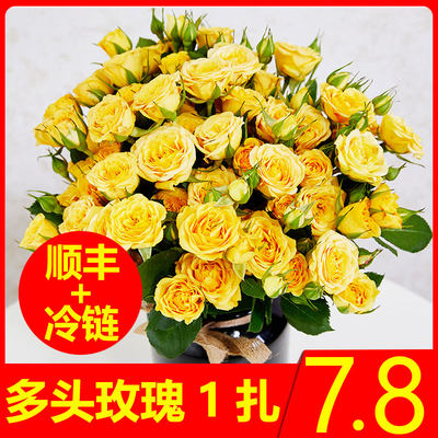 云南基地直发多头玫瑰鲜花蔷薇花束昆明百合花直批花同城