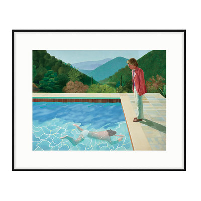 英国画家david Hockney泳池系列绘画作品小众装饰画 Whyart 虎窝淘
