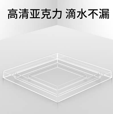 亚克力高透明拍摄深水缸浅水槽水下悬浮摄影道具有机玻璃水箱定制 虎窝淘