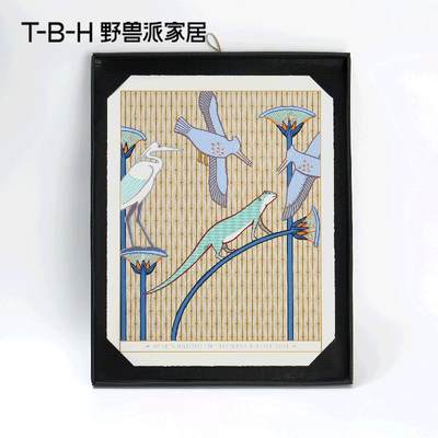 Tbh 野兽派家居手工丝网版画小众轻奢质感居家挂画背景墙装饰画 虎窝淘
