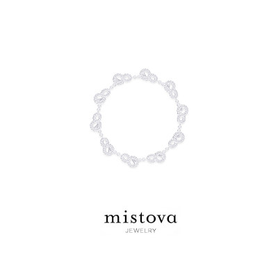 Mistova 设计师首饰品牌新款系列ins小众设计潮流情侣重元素手链 虎窝淘