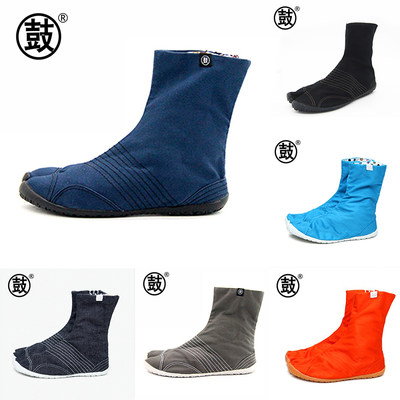 鼓tabi分趾鞋日本正版足袋祭舞cosplay 忍者鞋平底中筒帆布鞋 虎窝淘