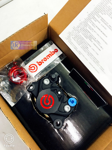 意大利brembo 布雷博对二卡钳大螃蟹黑底紅字tmax Smax Force
