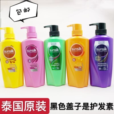 泰国sunsilk夏士莲洗发水干性油性发质柔顺改善毛躁修护450ml椰子 虎窝淘