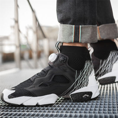 锐步pump Fury男女袜套充气增高跑步鞋bs8159 Cm9354 Cn3799 3715 虎窝淘