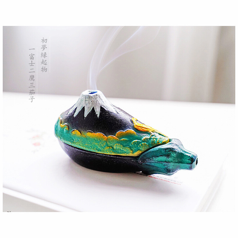 福禄寿日本富士山香炉进口高冈金属线香塔香香薰炉禅学书房摆件 福禄寿日本富士山香炉进口高冈金属线香塔香香薰炉禅学书房摆件