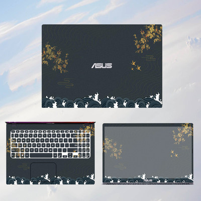 华硕 Asus Vivobook15s 14 V5000j D F V5050e V50j 电脑膜贴纸笔记本贴膜保护膜键盘外壳套配件机身壁纸 虎窝淘