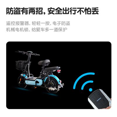 比德文电动车自行车新国标小型电动车48v电瓶车男女士代步助力车 虎窝淘