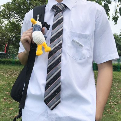 Jk雷曼若岚 原创领带dk男女衬衫基础搭配小物日系生日礼物 虎窝淘