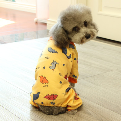 狗狗衣服秋冬保暖抓绒居家服猫咪宠物衣服小型犬泰迪衣服狗四脚衣 虎窝淘