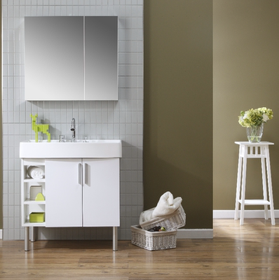 摩恩落地浴室柜组合套装卫生间洗漱台洗脸台盆柜大肚盆拉普兰a3 虎窝淘