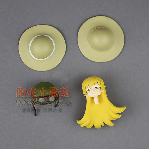 正版散货figfix Figma 伪物语忍野忍替换头帽子diy配件分尸 虎窝淘