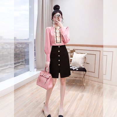 可盐可甜炸街两件套网红套装裙21年新款夏装女装上衣短裙套装 虎窝淘