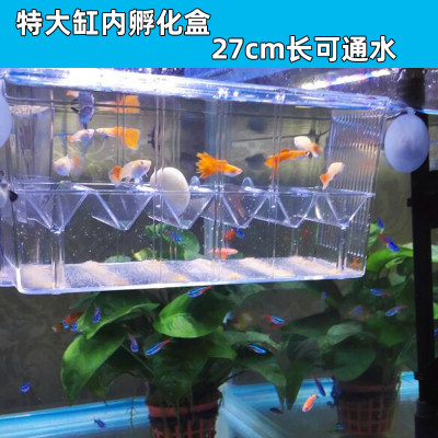 繁殖缸鱼苗孵化盒斗鱼隔离孔雀鱼繁殖鱼缸孵化热带鱼幼鱼产房特大 虎窝淘