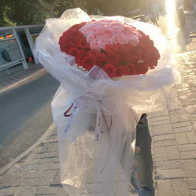 红玫瑰花束生日礼盒南京鲜花速递同城秦淮江宁浦口六合溧水花店送 木子鲜花速递 淘优券