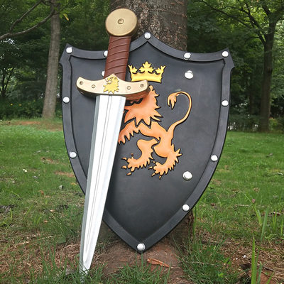 玩具兵器小男孩刀剑盾牌组合模型安全环保pu橡胶软质骑士武器 虎窝淘