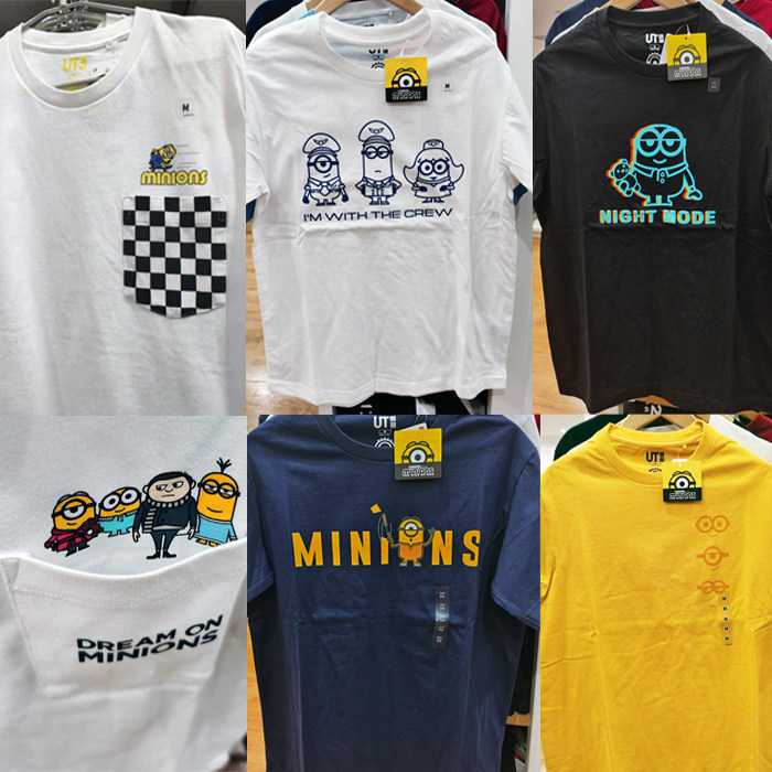 小黄人minions迷你兵团2联名优衣库uniqlo短袖印花t恤weekend 虎窝淘